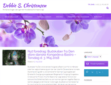 Tablet Screenshot of debbiechristensen.dk